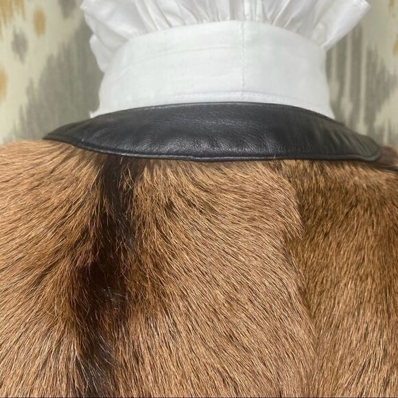 Ralph Lauren 2014 Pre Fall Ellery Goat  Shearling & Lamb Leather Trim Vest - Picture 9 of 16